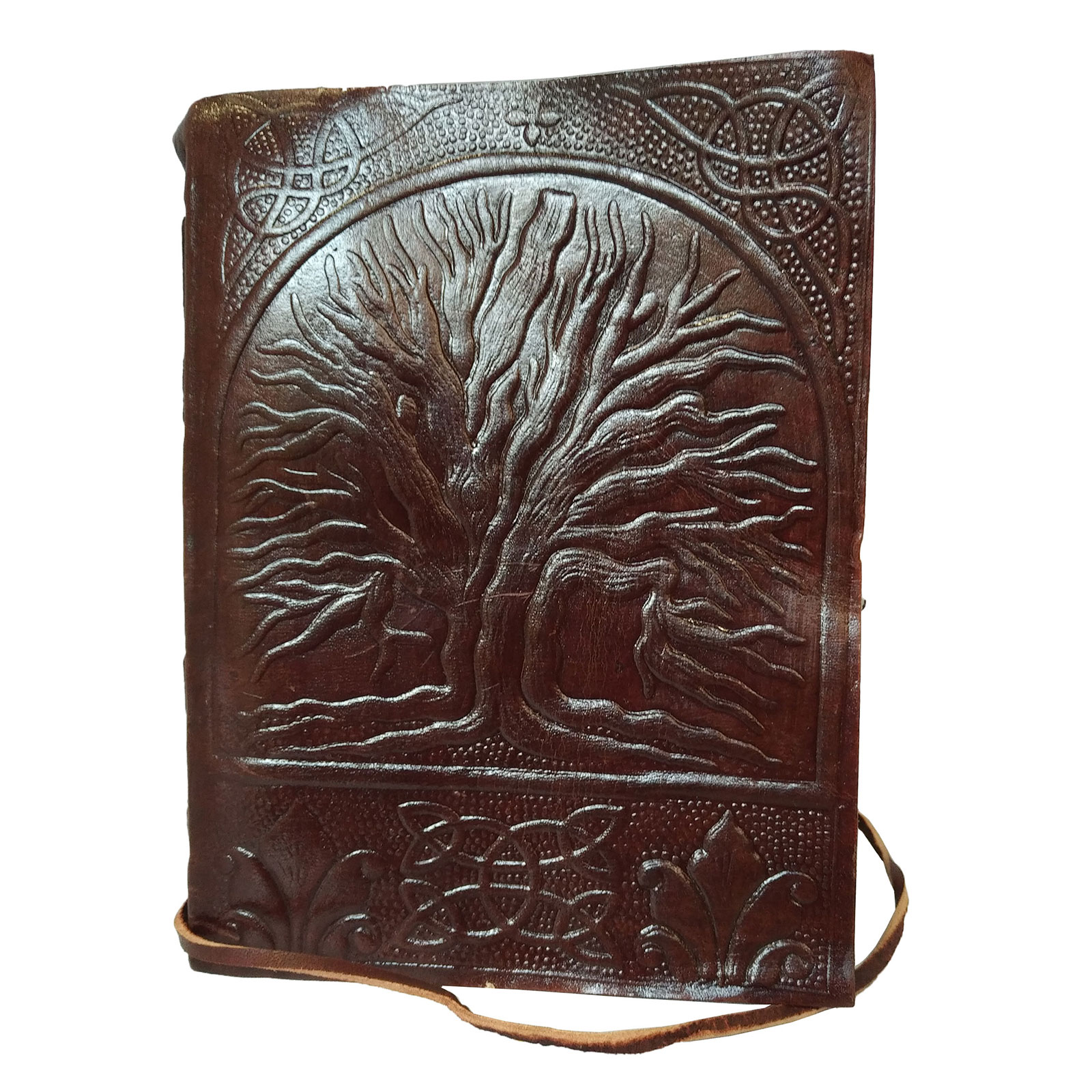 Celtic Tree of Life Book of Shadows Blank Notebook Leather Journal  Diary